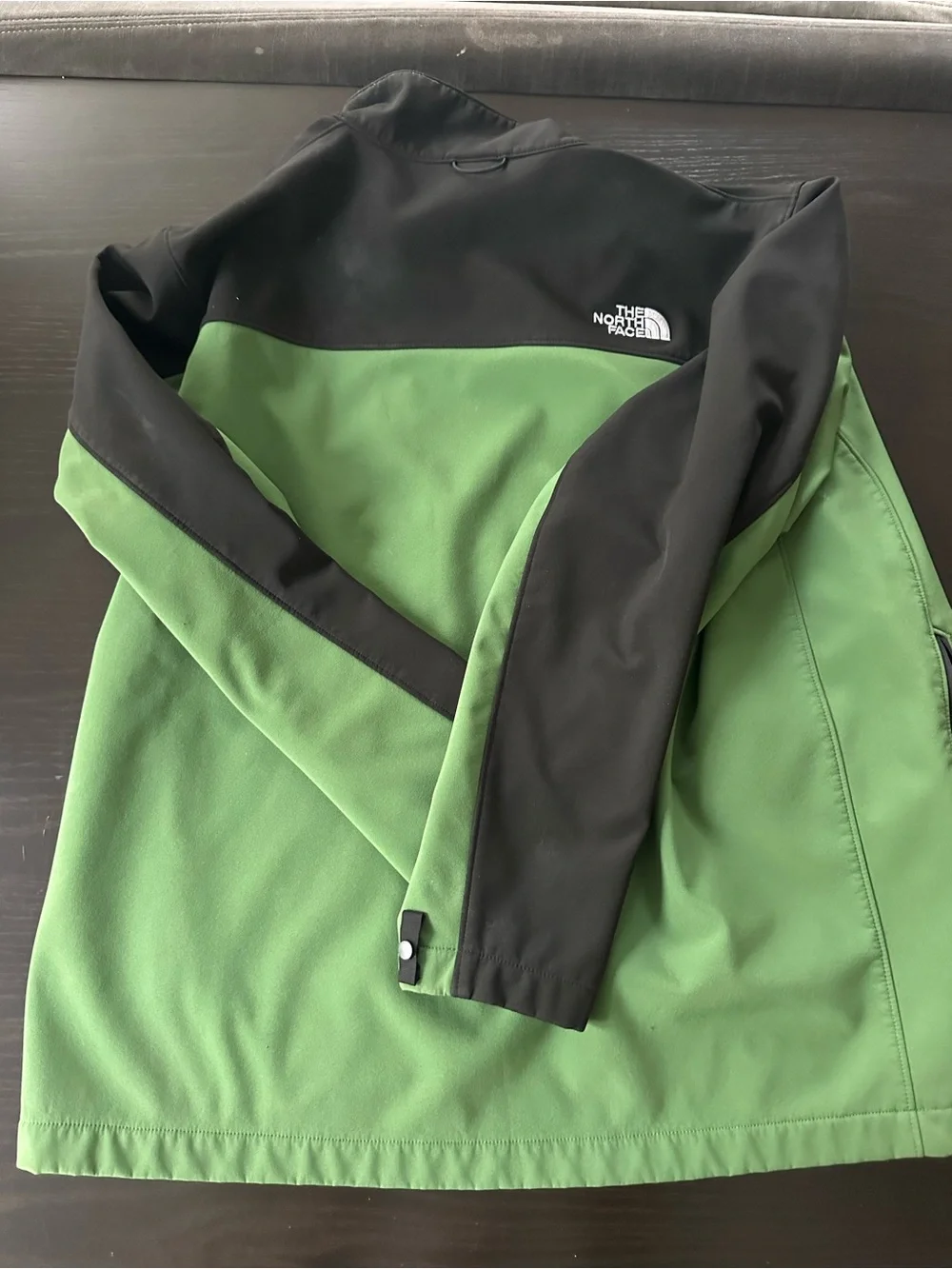 The North Face Green and Black Men’s Softshell Jacket